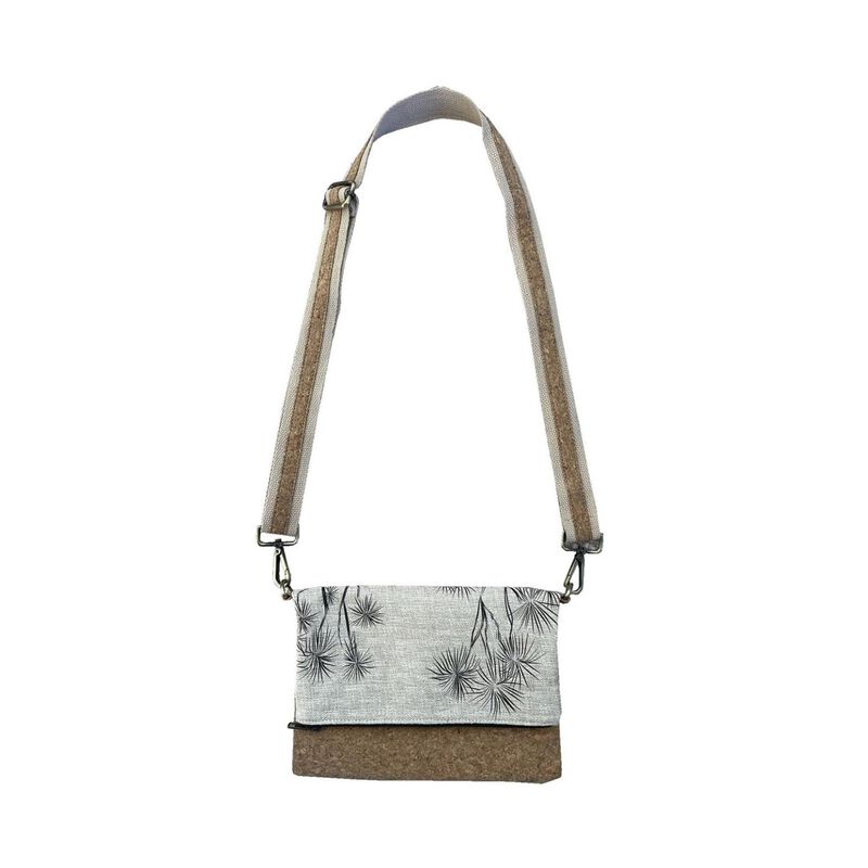 Jo Luping Ti Kouka Black On Natural Cork Fabric Bag image number 0